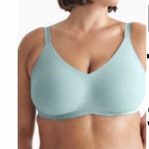 Knix Padded V-Neck Bra Thin Strap - Size 4 Sage